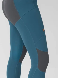 Fju00e4llru00e4ven Housut|Fjällräven tights Abisko Trekking Pro W 550-048 Black-Iron Grey