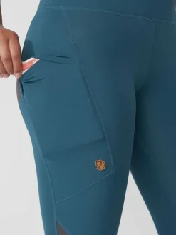 Fju00e4llru00e4ven Housut|Fjällräven tights Abisko Trekking Pro W 550-048 Black-Iron Grey