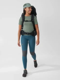Fju00e4llru00e4ven Housut|Fjällräven tights Abisko Trekking Pro W 550-048 Black-Iron Grey