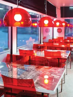 Monopol Ø 430 mm riippuvalaisin punainen>Fosto New