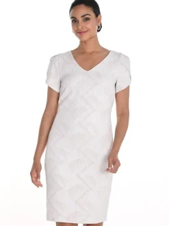 Frank Lyman Lyhyet Juhlamekot|mekko 258124 Vaalea beige / Hopea