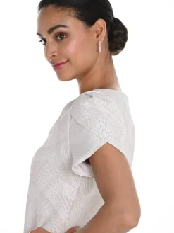 Frank Lyman Lyhyet Juhlamekot|mekko 258124 Vaalea beige / Hopea