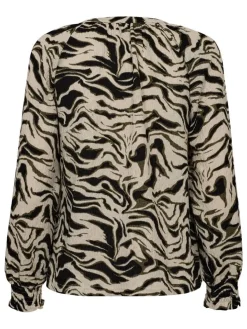 Freequent Puserot|Pusero FqNalia-blouse 204892 Deep Depths w. Moonbeam