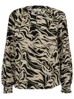 Freequent Puserot|Pusero FqNalia-blouse 204892 Deep Depths w. Moonbeam