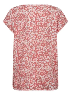 Freequent Trikoopaidat Ja Colleget|t-paita FqSeline-Tee Brillaint white w. Georgia peach / punainen