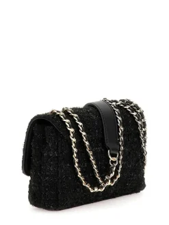 Guess Laukut Ja Kassit|laukku Bla Giully Mini 2 Comp Cnvrtbl Flp Bla Black