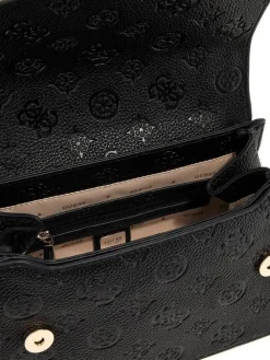 Guess Laukut Ja Kassit|laukku Blo Cresidia II Cnvrtbl Xbody Flap Blo Black logo