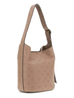 Guess Laukut Ja Kassit|laukku Dko Cresidia II Bucket Dko Dark Taupe Logo