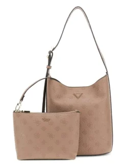 Guess Laukut Ja Kassit|laukku Dko Cresidia II Bucket Dko Dark Taupe Logo