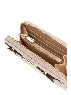 Guess Lompakot|lompakko Alm Eco Ali Slg Medium Zip Around Alm Almond