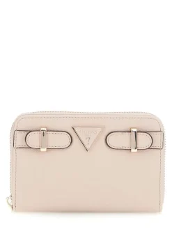 Guess Lompakot|lompakko Alm Eco Ali Slg Medium Zip Around Alm Almond