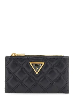 Guess Lompakot|lompakko Bla Giully Slg Dbl Zip Coin Purse Bla Black