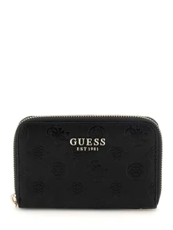 Guess Lompakot|lompakko Blo Phoebe Slg Medium Zip Around Blo Black logo