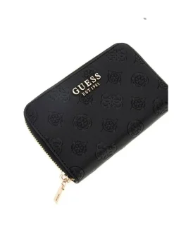 Guess Lompakot|lompakko Blo Phoebe Slg Medium Zip Around Blo Black logo