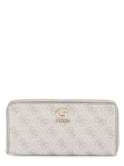 Guess Lompakot|lompakko Dko Zamira Slg Large Zip Around Dko Dark Taupe Logo