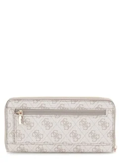 Guess Lompakot|lompakko Dko Zamira Slg Large Zip Around Dko Dark Taupe Logo