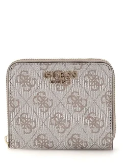 Guess Lompakot|lompakko Dko Zamira Slg Small Zip Around Dko Dark Taupe Logo