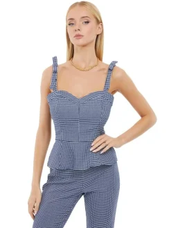 Guess Topit|toppi Vichy I71U Sini/valk ruutu