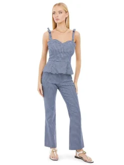Guess Topit|toppi Vichy I71U Sini/valk ruutu