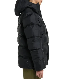 Haglu00f6fs Takit|Talvitakit|Haglöfs takki Puffy Mimic II Hood W 2C5 TRUE BLACK