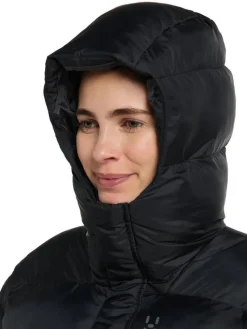 Haglu00f6fs Takit|Talvitakit|Haglöfs takki Puffy Mimic II Hood W 2C5 TRUE BLACK