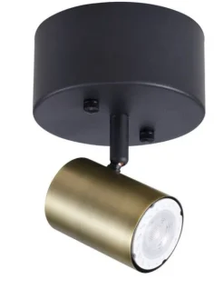 kattospotti Gold Tube 1-osainen kulta-musta>Heat New