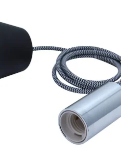 Heat Lamput Ja Valaisintarvikkeet|lampunjohto tekstiili 1,6 m siksak-kuvio