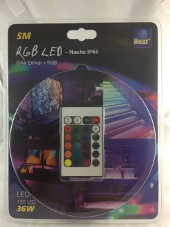 Heat Sisustusvalaisimet|LED nauha RGB 5M, 2835 4,8W/M IP65