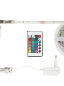 Heat Sisustusvalaisimet|RGB LED-nauha 3 m kaukosäädin IP20