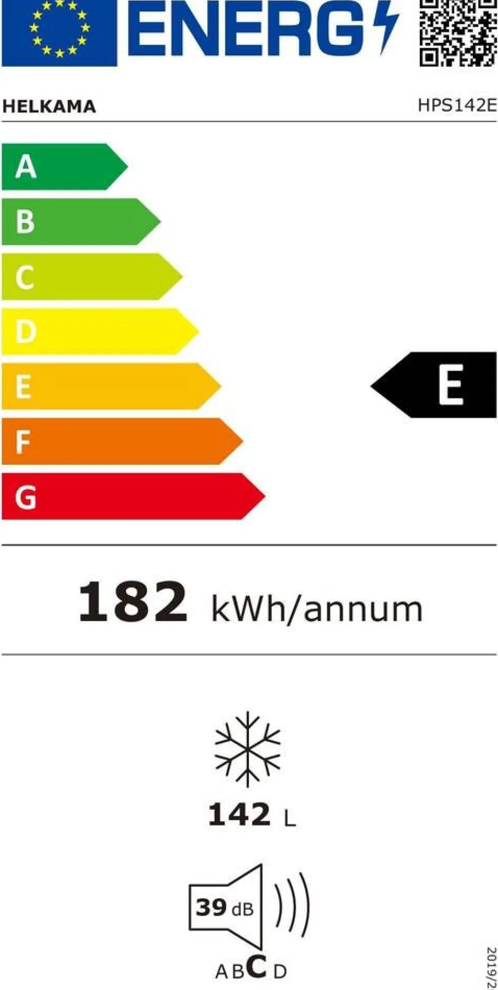 säiliöpakastin HPS142E 142 l valkoinen>Helkama Sale