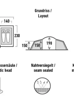 High Peak Teltat, Katokset Ja Riippumatot|huvilateltta Como 4.0