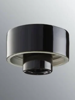 Ifu00f6 Electric Lamput Ja Valaisintarvikkeet|Ifö Electric posliinikanta suora, musta, kierre 84,5mm,
