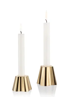 Aalto kynttilänjalka 50+65 mm messinki 2 kpl>Iittala New