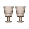 Kastehelmi Juomalasi 26 cl pellava 2kpl>Iittala New