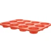 muffinssivuoka 12 kpl oranssi>Iloleipuri Discount