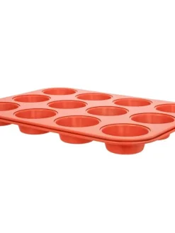 muffinssivuoka 12 kpl oranssi>Iloleipuri Discount