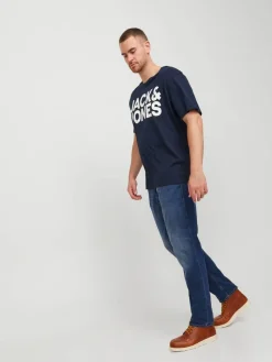 Jack & Jones Plus Farkut|farkut Jjitim BLUE DENIM
