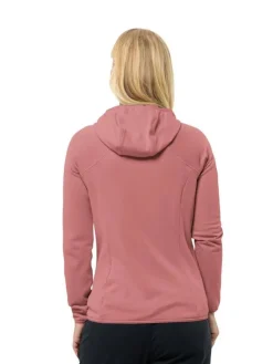 Jack Wolfskin Fleecet, Colleget Ja Hupparit|fleece Kolbenberg hooded fz W J0127 Mineral red