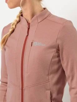 Jack Wolfskin Fleecet, Colleget Ja Hupparit|fleecetakki Tervern W 2919 Rose dawn