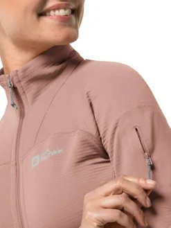 Jack Wolfskin Fleecet, Colleget Ja Hupparit|fleecetakki Prelight W 2919 Rose dawn