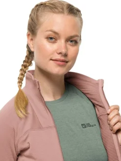 Jack Wolfskin Fleecet, Colleget Ja Hupparit|fleecetakki Prelight W 2919 Rose dawn