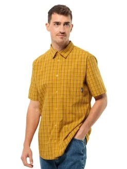 Jack Wolfskin Paidat Ja Neuleet|ruutupaita Hot Springs M 8974 Curry check