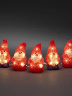 Konstsmide Koriste- Ja Kausivalot|akryylivalosarja Joulupukit 5 kpl/setti  40 x LED