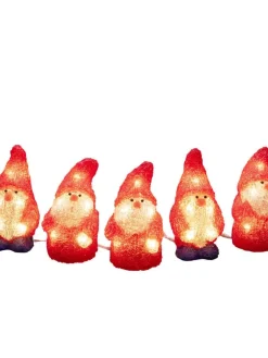 Konstsmide Koriste- Ja Kausivalot|akryylivalosarja Joulupukit 5 kpl/setti  40 x LED
