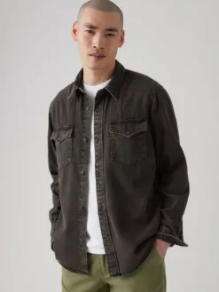 Levi's Kauluspaidat|farkkupaita Relaxed Fit Western Cava Washed Black