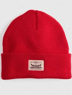 Levi's Hatut, Huivit Ja Käsineet|pipo Backpatch Beanie 0019 Ribbon Red