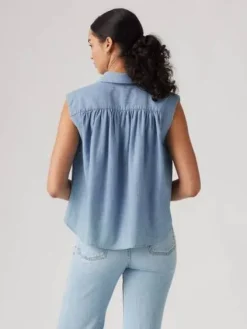 Levi's Topit|pusero Gracen Comm sl blouse 0000 Vaaleansininen