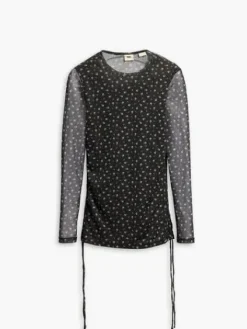 Levi's Puserot|pusero Jewel Mesh Top 0001 Dorothy floral caviar