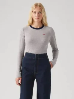 Levi's Trikoopaidat Ja Colleget|t-paita Essential HM LS Tee 0002 Navy blazer