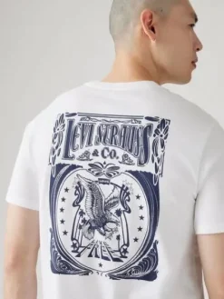 Levi's T-Paidat|t-paita Graphic Crewneck Tee 1855 Brin Music Inspired White